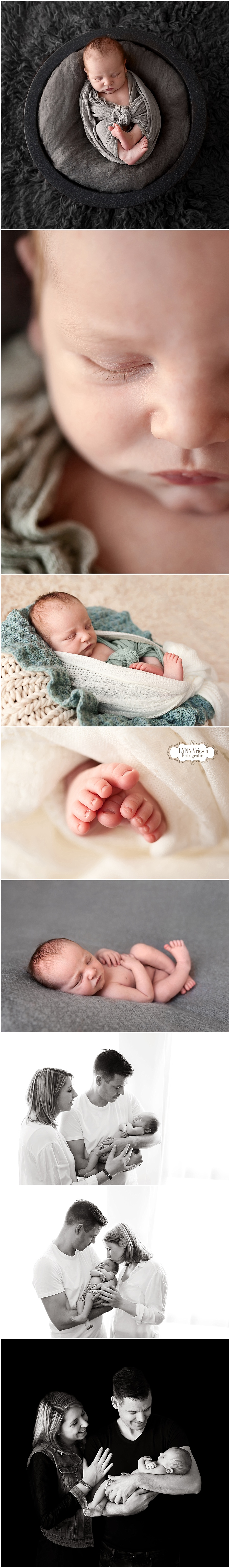 Ruuben 12 dagen jong - Newborn fotografie Westervoort