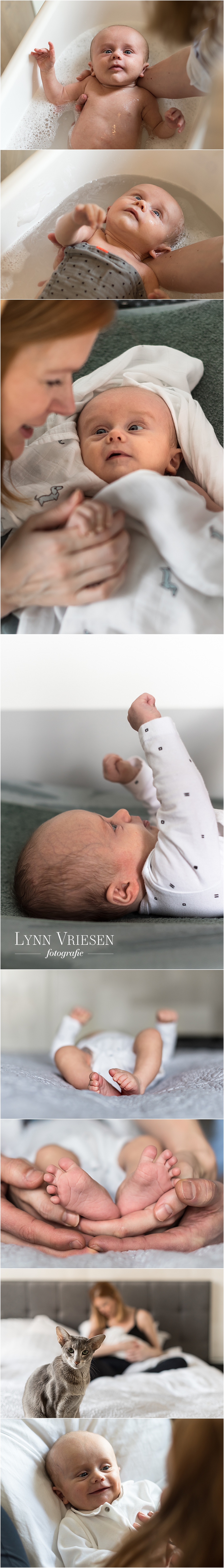 Maxime 5 weken newborn lifestyle fotoshoot