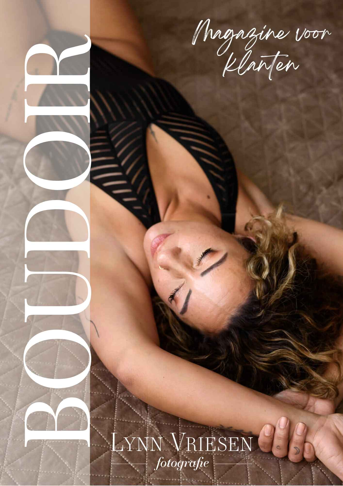 Brochure boudoir fotoshoot