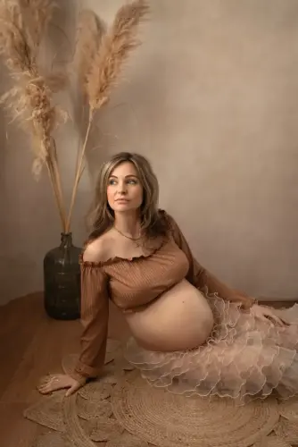 Kleding zwangerschapsshoot rok met topje